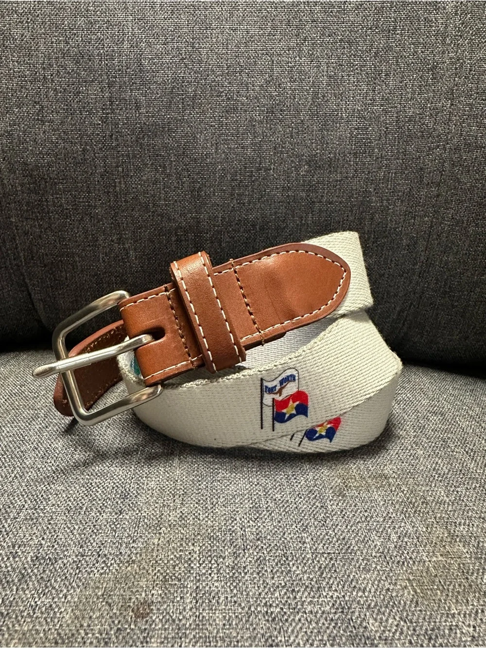 J.T. Spencer Embroidered Fort Worth Flags Imperial Belt